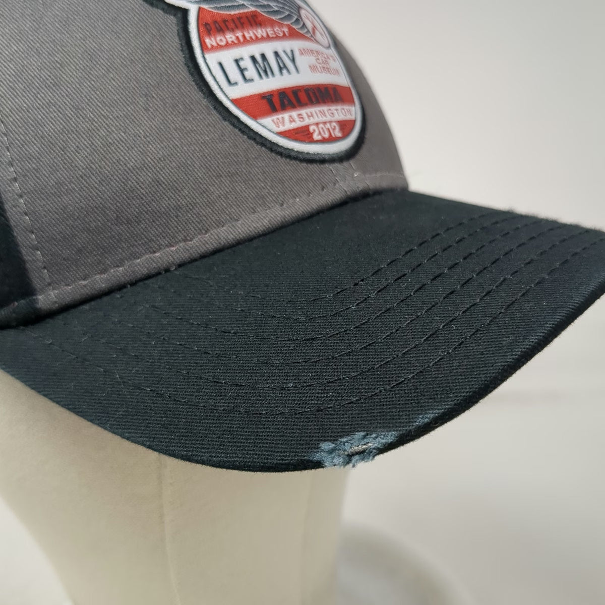OTTO Baseball Cap Black Gray One Size LeMay Car Museum Tacoma 2012 Winged Hat
