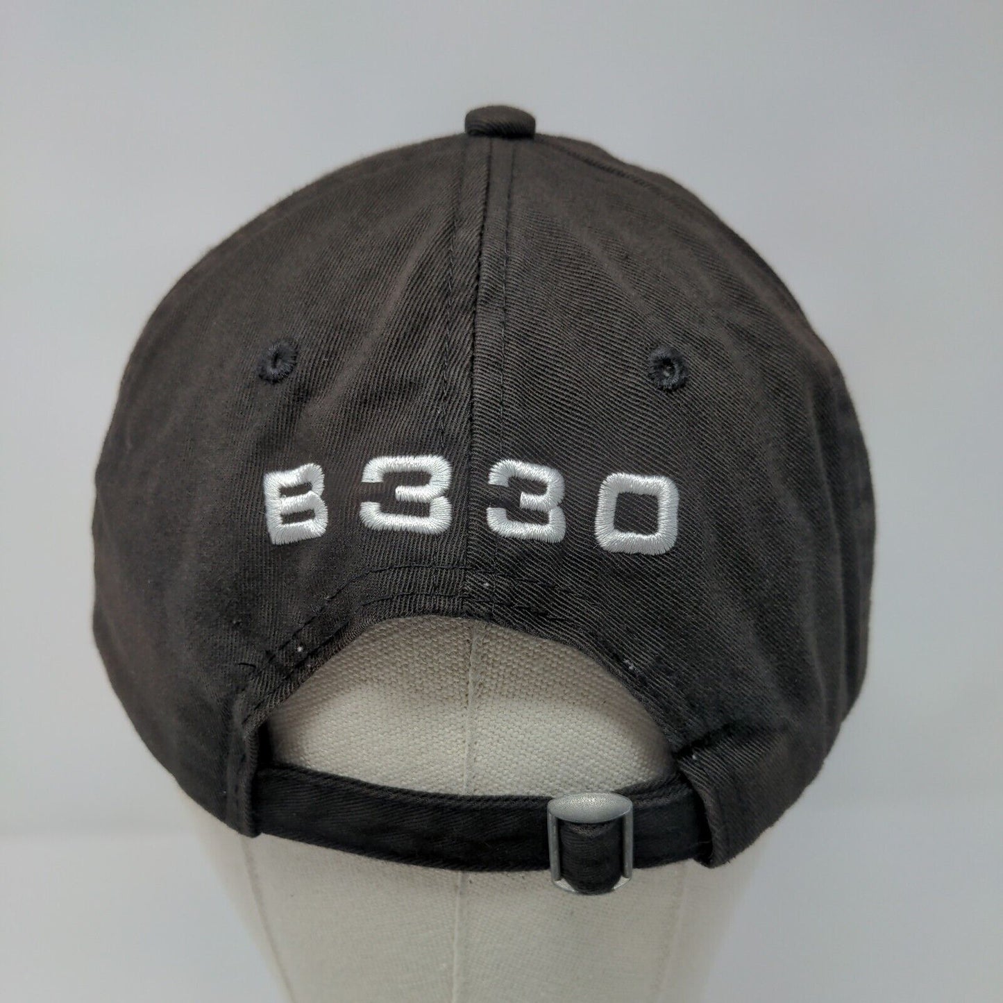 Bridgestone Golf Slideback Hat Black OSFA Adjustable Embroidered Cotton