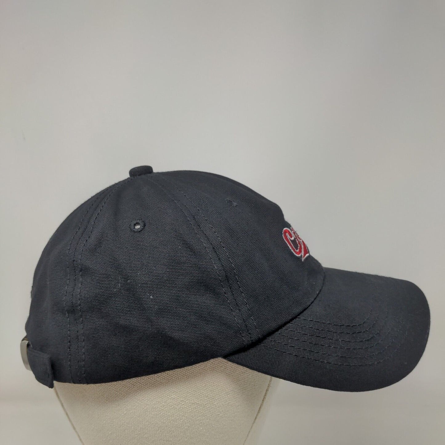 Crush Slideback Hat Black One Size Embroidered Solid Adjustable