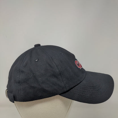 Crush Slideback Hat Black One Size Embroidered Solid Adjustable