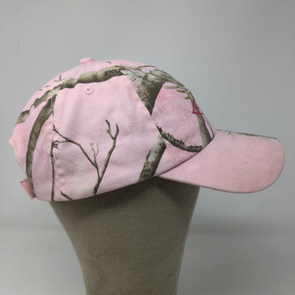 Kati Women's Strapback Hat Pink Camo Size OSFA Embroidered Amerex Logo