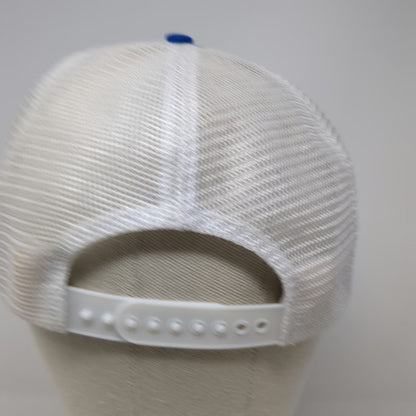 Nissin Trucker Hat Blue White One Size Master Meat Cutter Cleaver Snapback