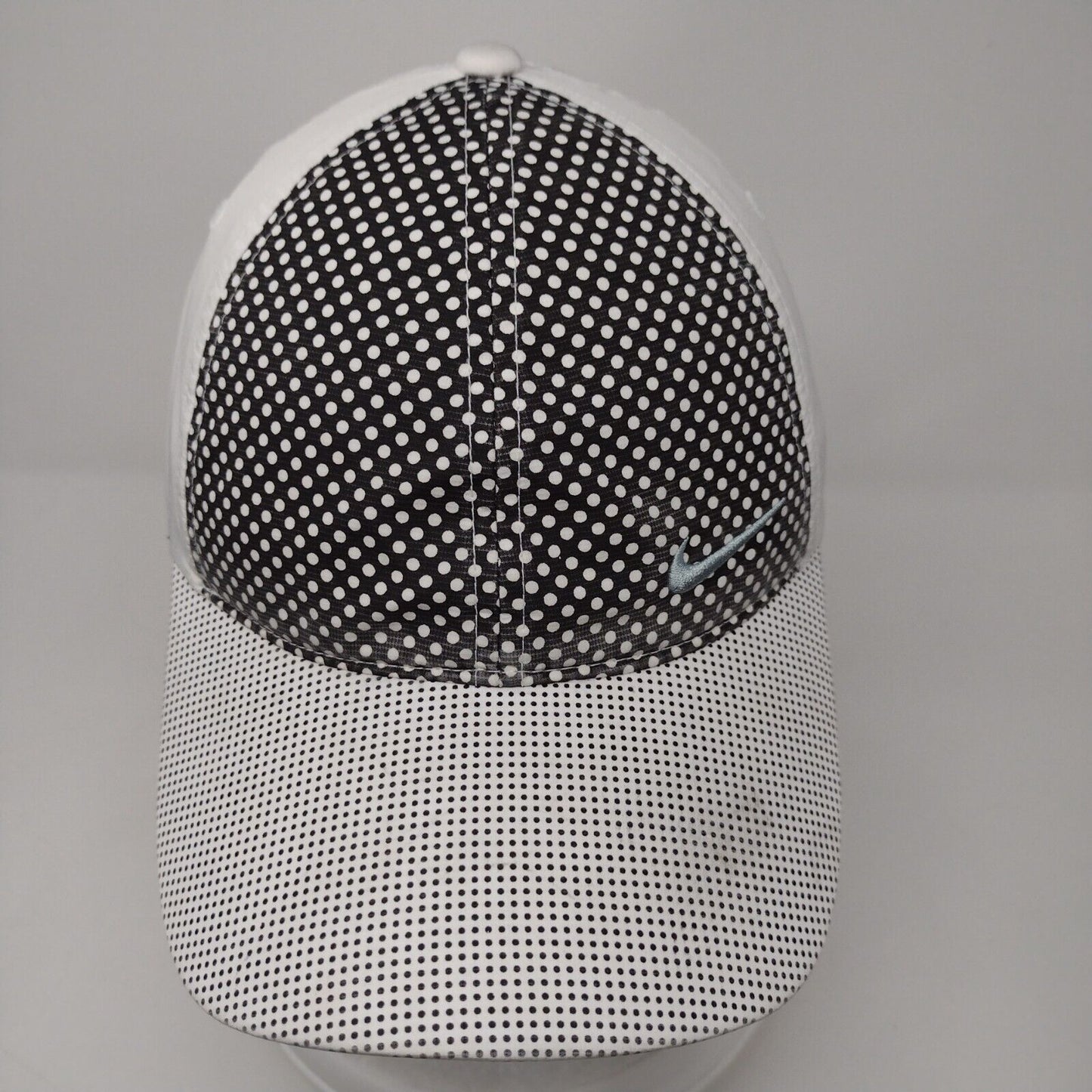 Nike Golf Strapback Hat Multi OSFM Adjustable Polka Dot Swoosh 6 Panel