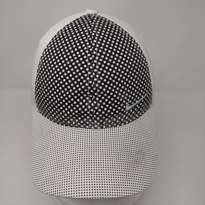Nike Golf Strapback Hat Multi OSFM Adjustable Polka Dot Swoosh 6 Panel