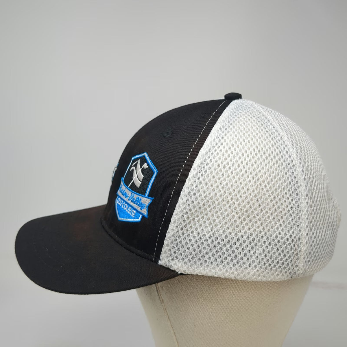 Legendary Baseball Cap Black One Size Mesh Back Shadow Valley Golf Course Hat