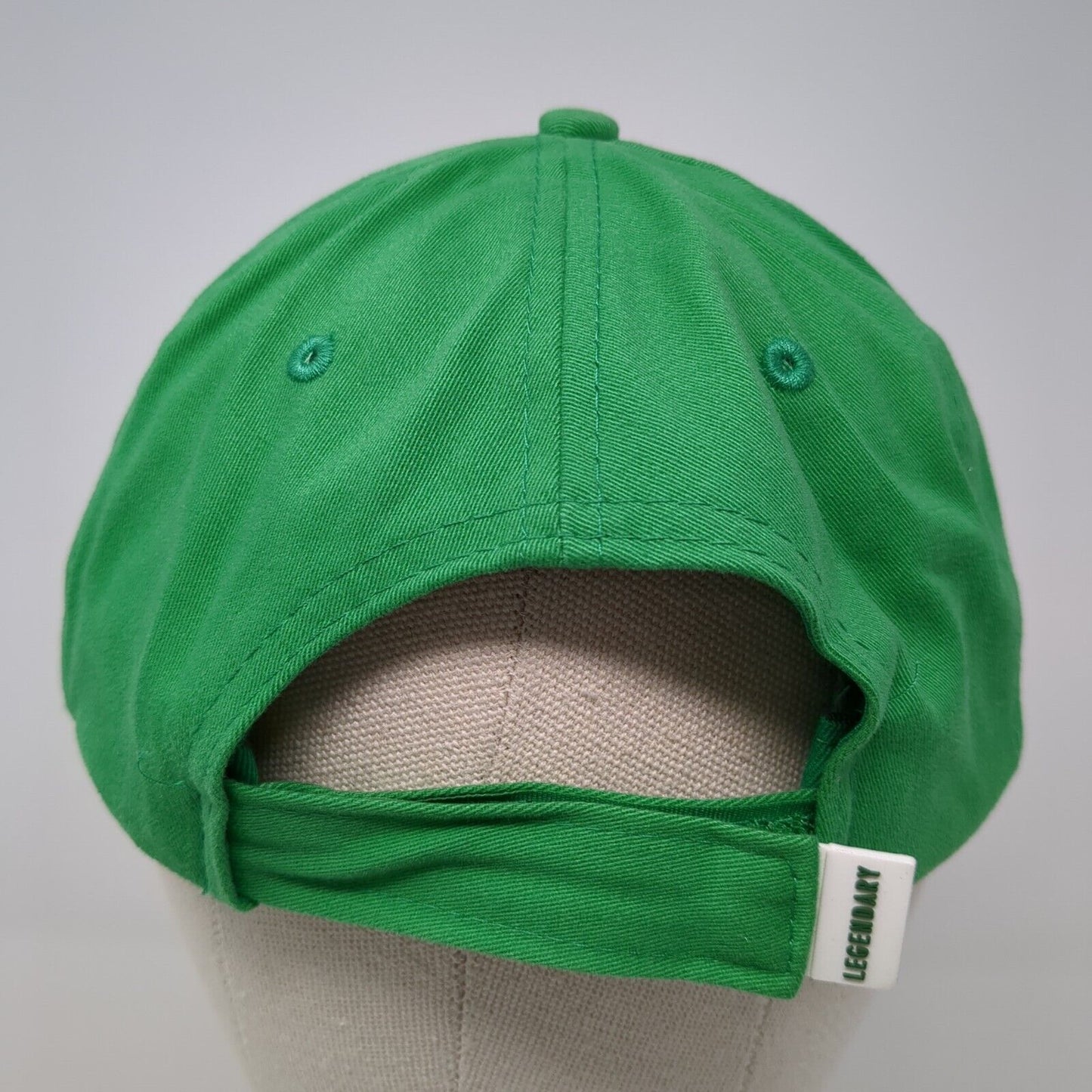 TimberStone Golf Course Strapback Hat Green One Size Solid Legendary