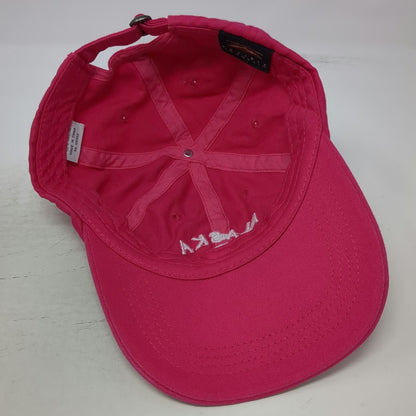 Prairie Mountain Alaska Last Frontier Pink One Size Baseball Cap Slideback Hat