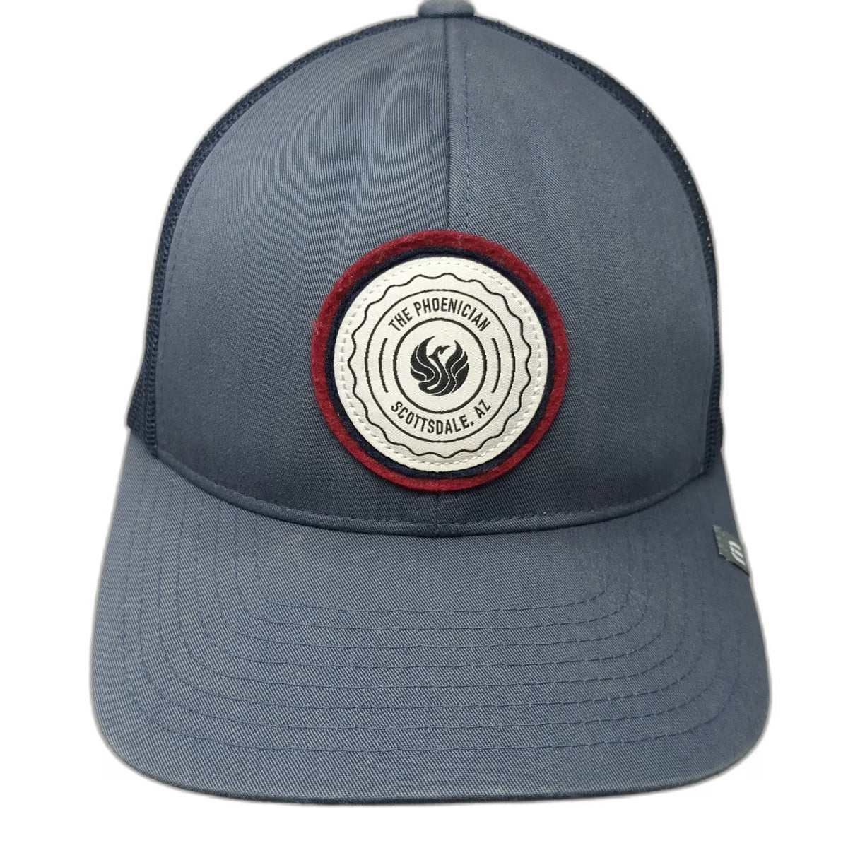 TravisMathew Golf Trucker Hat Blue One Size Scottsdale AZ Phoenician Patch Mesh