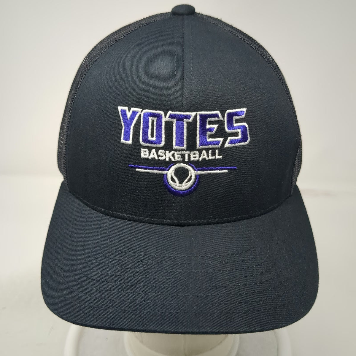 Pacific Headwear College of Idaho Yotes Black Trucker Hat One Size Mesh Snapback