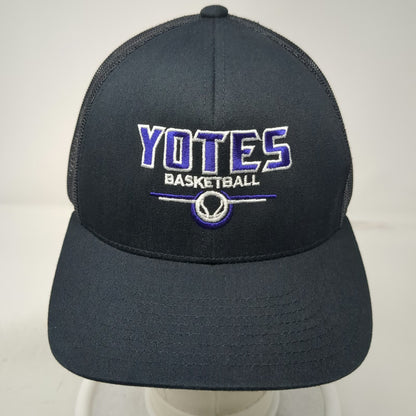 Pacific Headwear College of Idaho Yotes Black Trucker Hat One Size Mesh Snapback