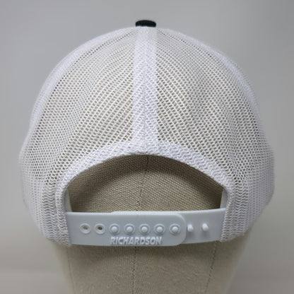 Richardson Trucker Hat Black One Size KB Home Construction Logo Mesh Snapback