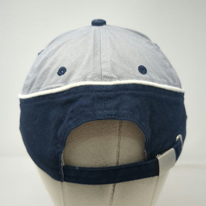 OTTO Baseball Cap Gray Blue OSFM Idaho AgCredit Slideback Hat Contrast Piping