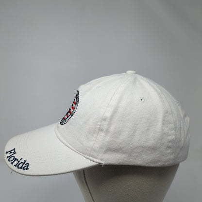 Miami Beach Stay Salty Florida Strapback Hat White OS Adjustable Arvin's Island
