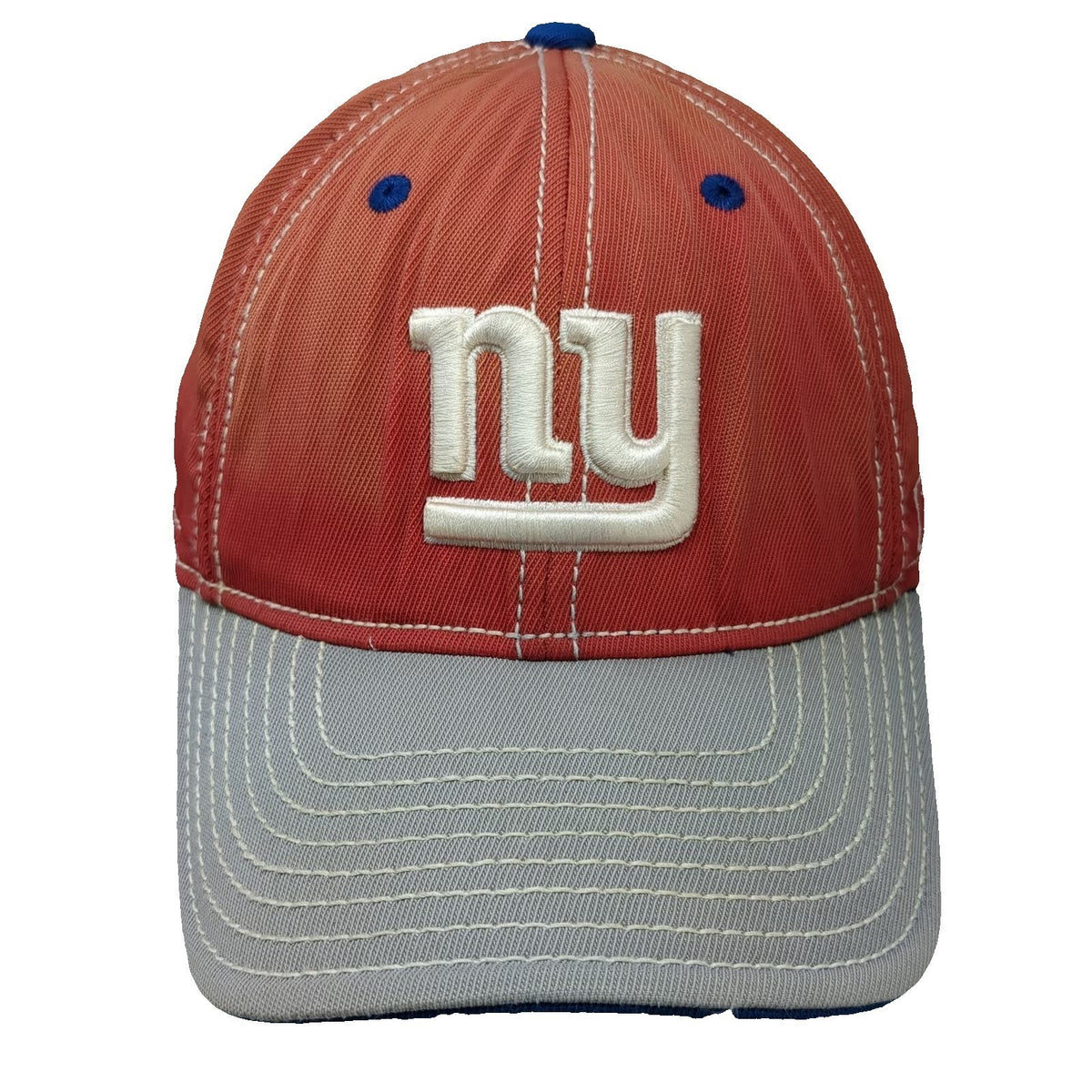 Reebok NFL New York Giants Baseball Cap Red One Size NY Logo Contrast Stitching
