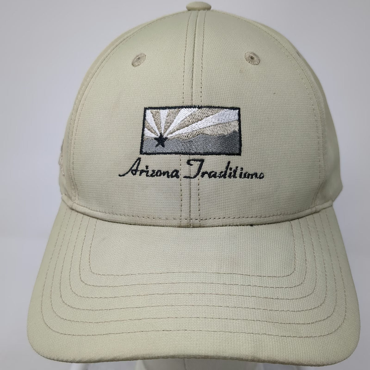 Adidas Baseball Cap Beige One Size Arizona Traditions Strapback Polyester Hat
