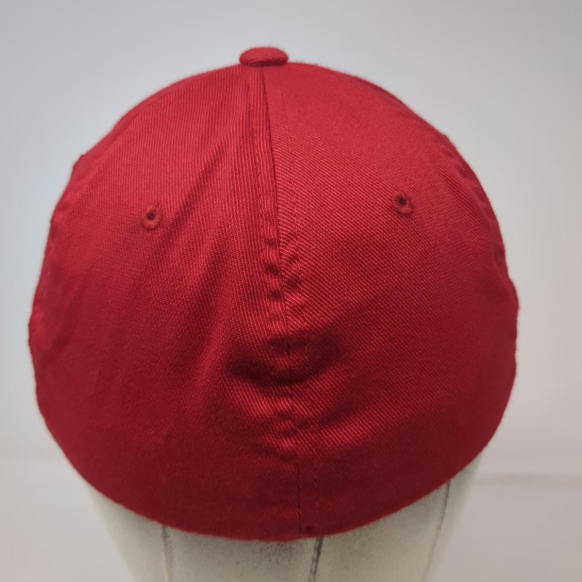 Flexfit Baseball Cap Red M Stretch Fit Embroidered Style Graphic Logo hat