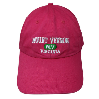 Mount Vernon Virginia Slideback Hat Pink One Size Prairie Mountain