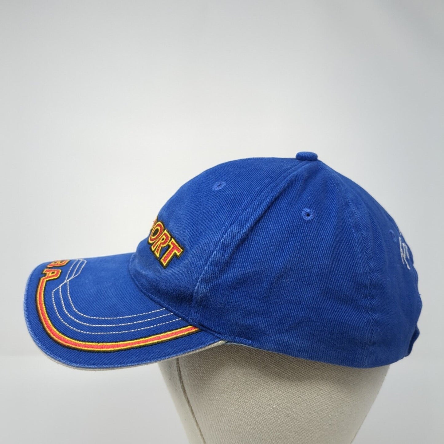 Freeport Bahamas Strapback Baseball Cap Blue OS Adjustable Embroidered 6 Panel