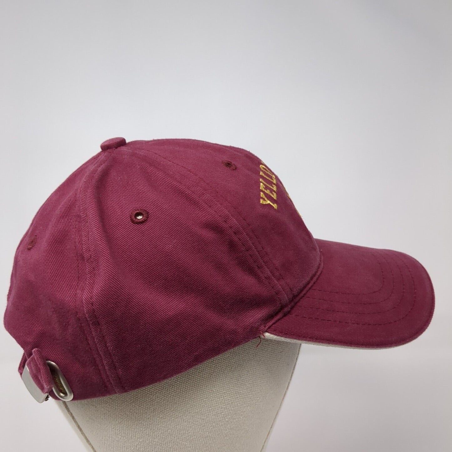 Yellowstone Moose Slideback Hat Red One Size Adjustable Solid Sherry