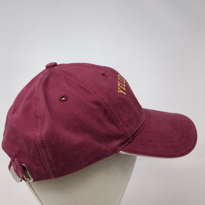 Yellowstone Moose Slideback Hat Red One Size Adjustable Solid Sherry