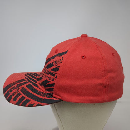 Polaris Baseball Cap Red One Size Fitted TekFlex Racing Graphics Star Logo Hat