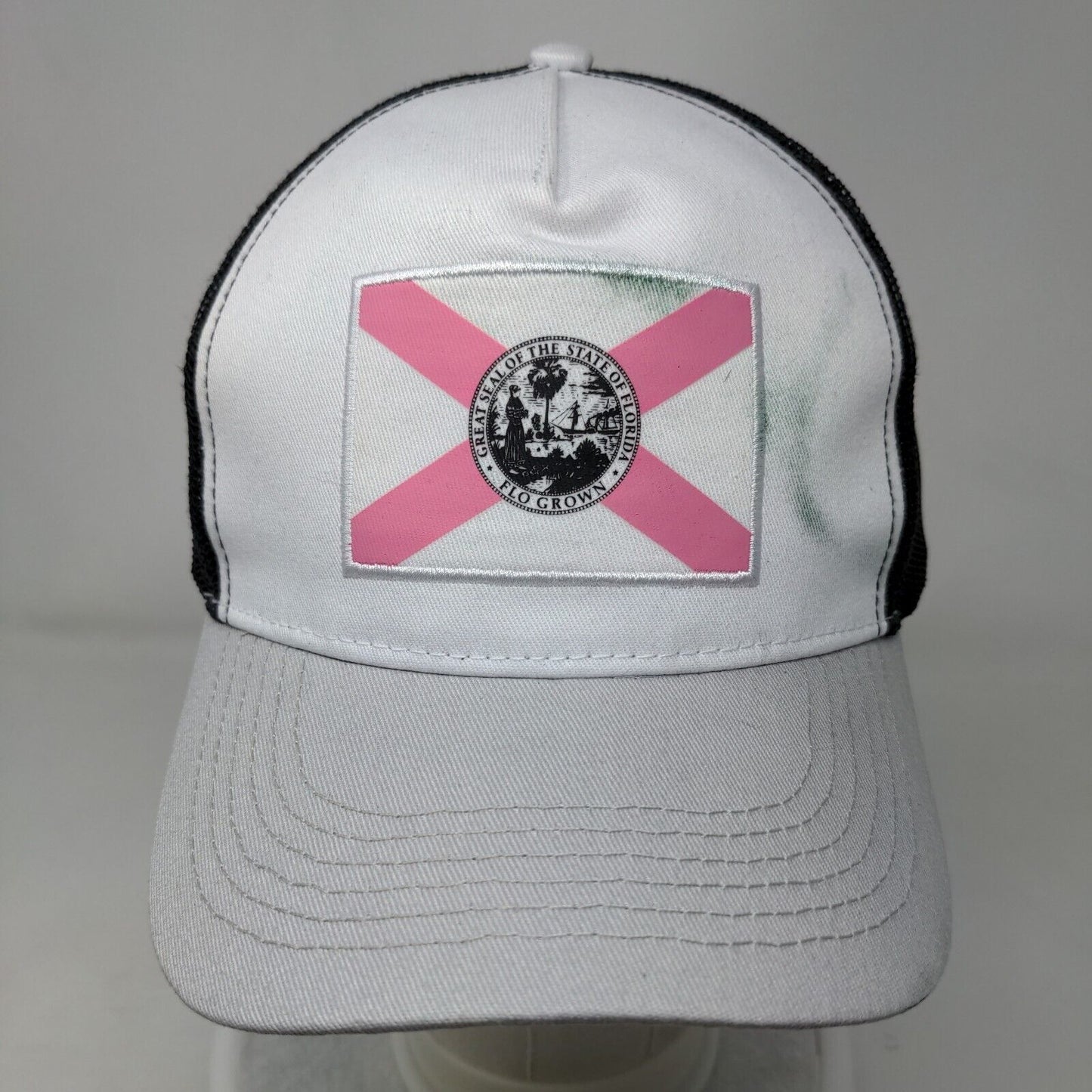 Great Seal of The State of Florida Snapback Mesh Back Trucker Hat Multi One Size