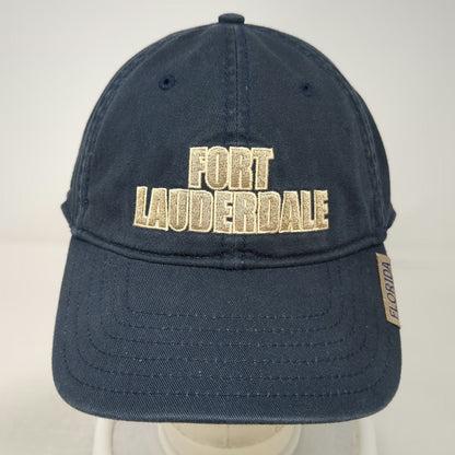 Sherry Baseball Cap Blue One Size Fort Lauderdale Florida Contrast Brim Hat