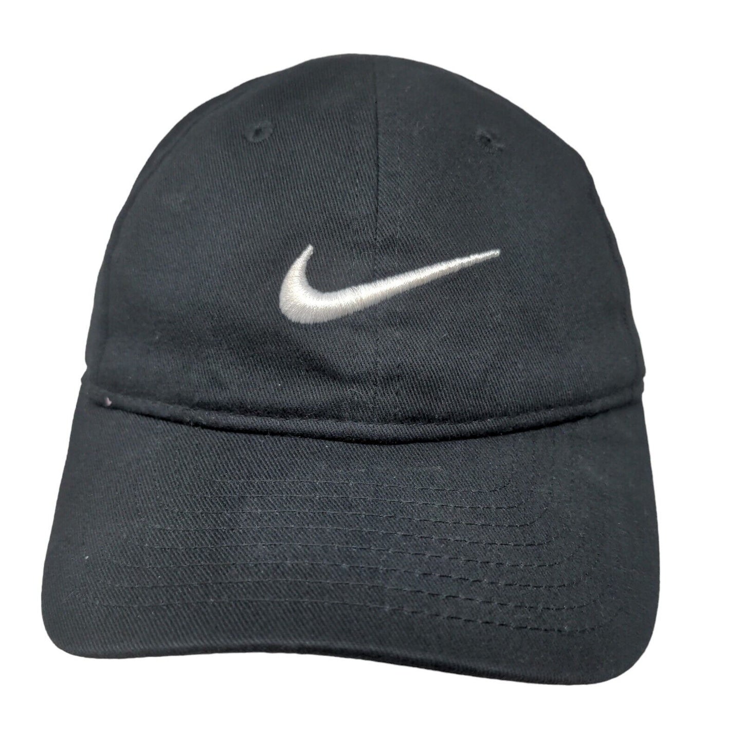 Nike Boy's Strapback Hat Black Size 4-7 Embroidered Swoosh Logo