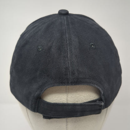Vegas Rhinestone Strapback Hat Black One Size Adjustable Embroidered