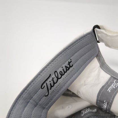 Titleist Strapback Hat White One Size Adjustable Golf Flag 6 Panel