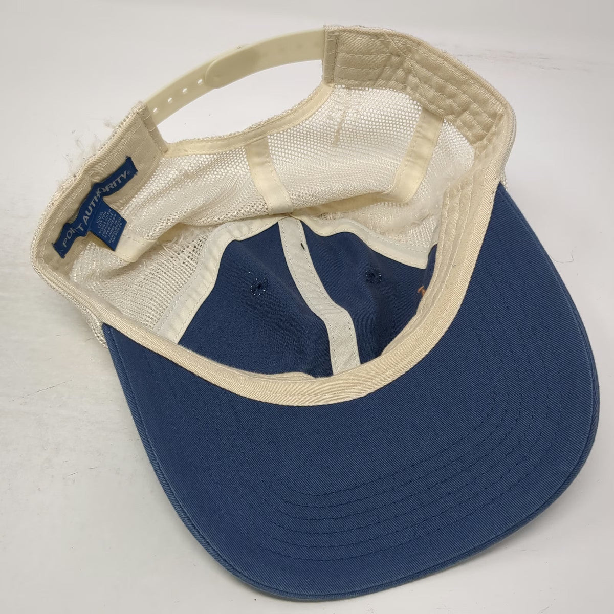 Port Authority Trucker Hat Blue One Size Harrison New York PBA Shield Patch