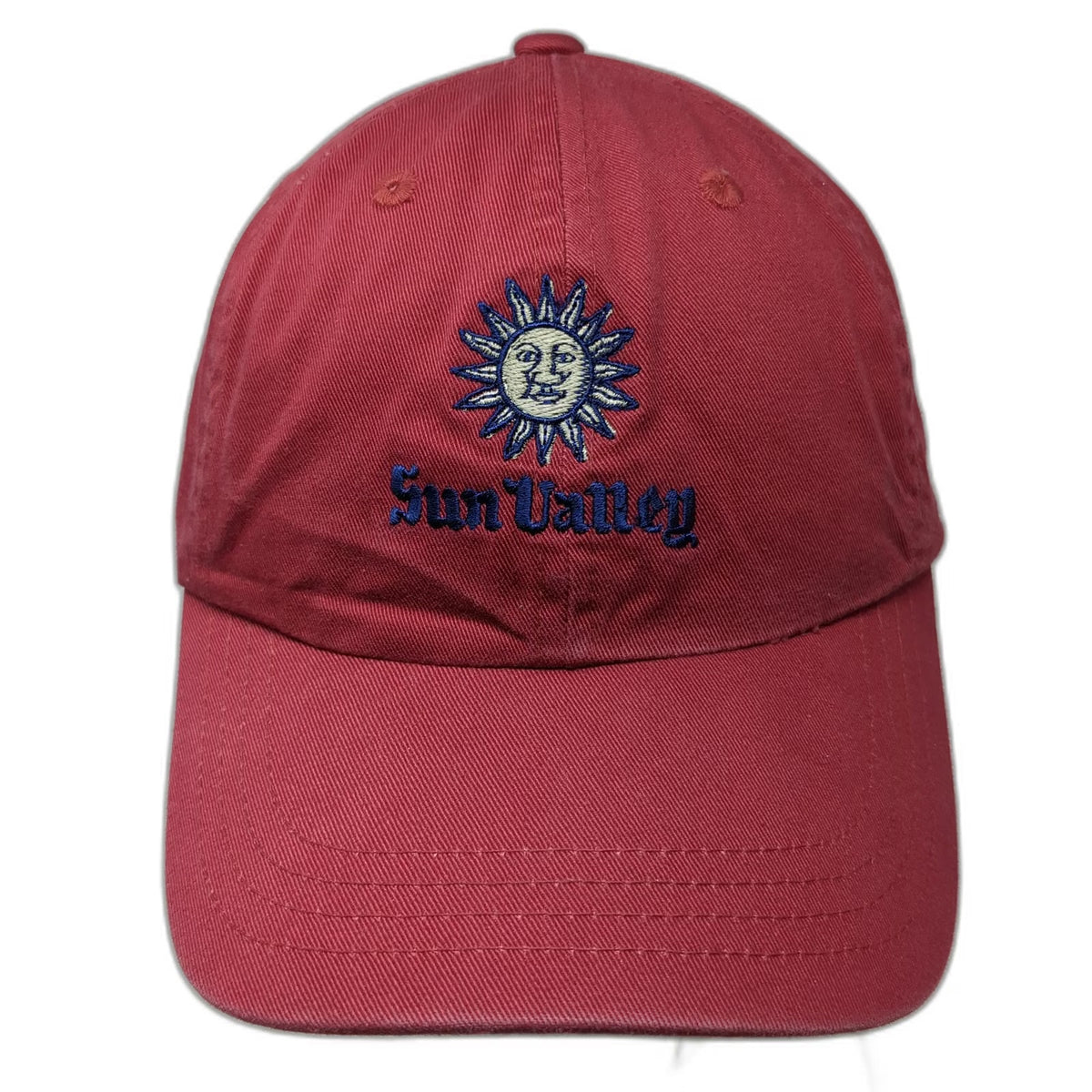 Imperial Sun Valley Red Baseball Cap One Size Slideback Embroidered Cotton Hat