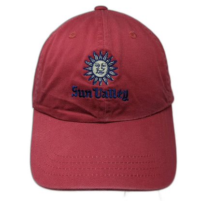 Imperial Sun Valley Red Baseball Cap One Size Slideback Embroidered Cotton Hat