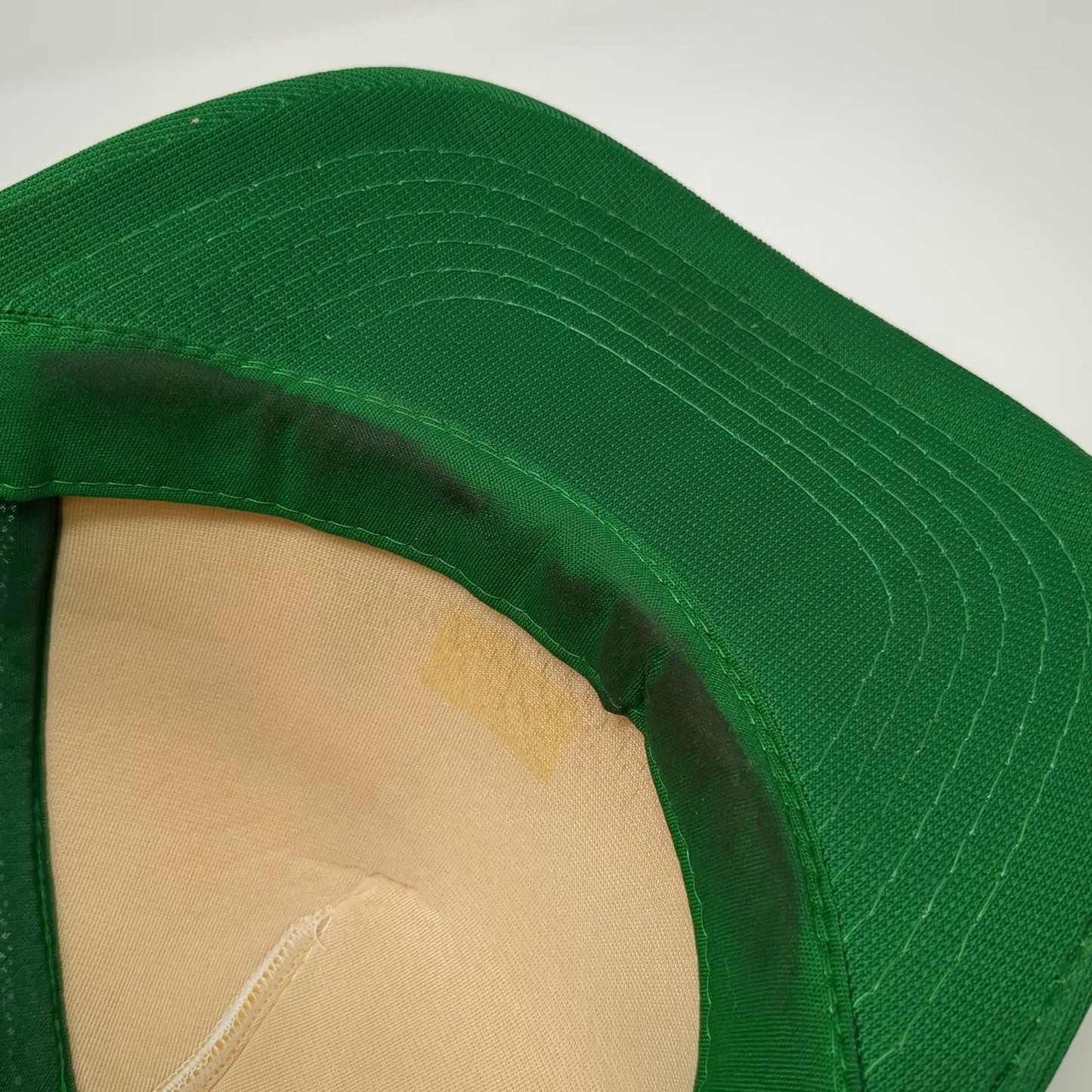 Young An Trucker Hat Green Vintage Mesh Back Snapback Graphic Print