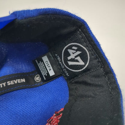 47 Brand Snapback Blue OSFM Dodgers LA MLB Baseball Embroidered Flat Brim Hat