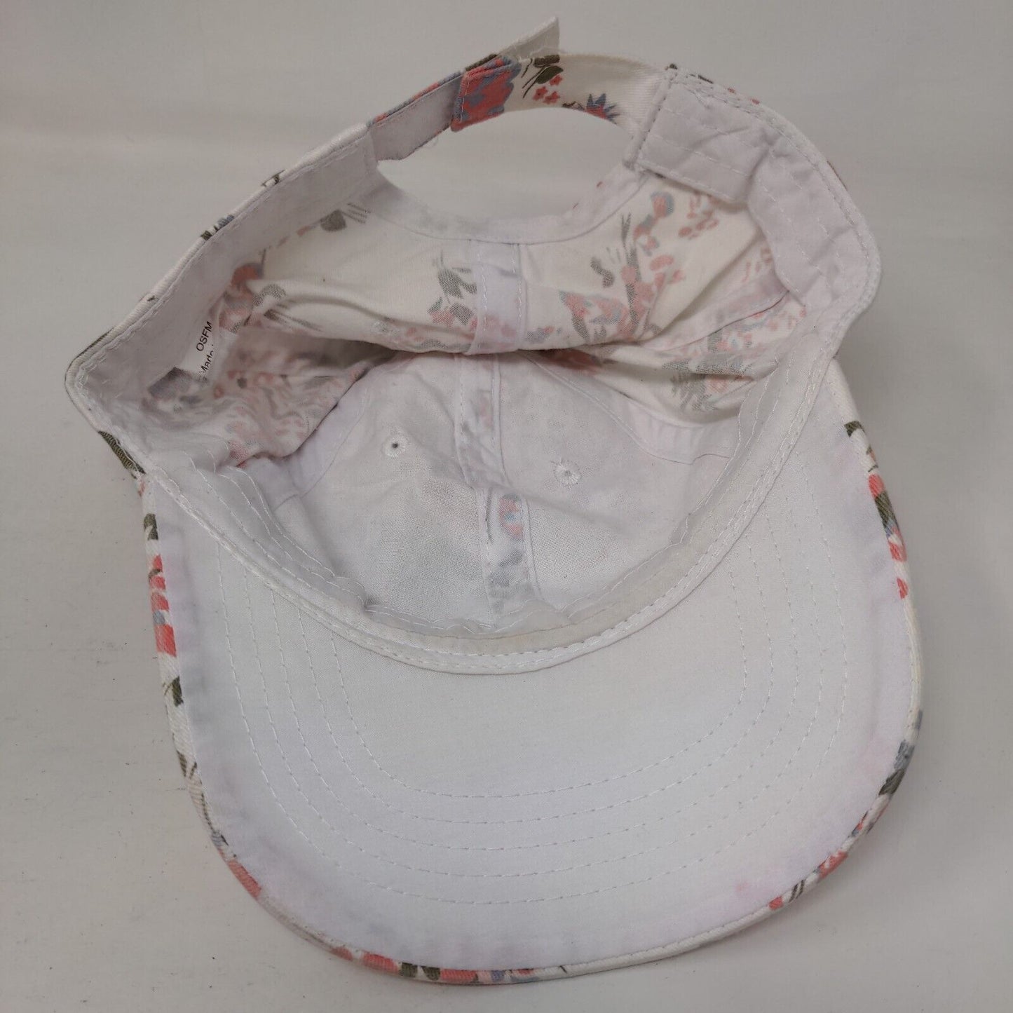 Unbranded Strapback Hat Multicolor OSFM Adjustable Floral Vented Holes 6 Panel