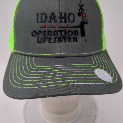 Idaho Operation Life Saver Snapback Trucker Hat Multi OS Adjustable Mesh Back