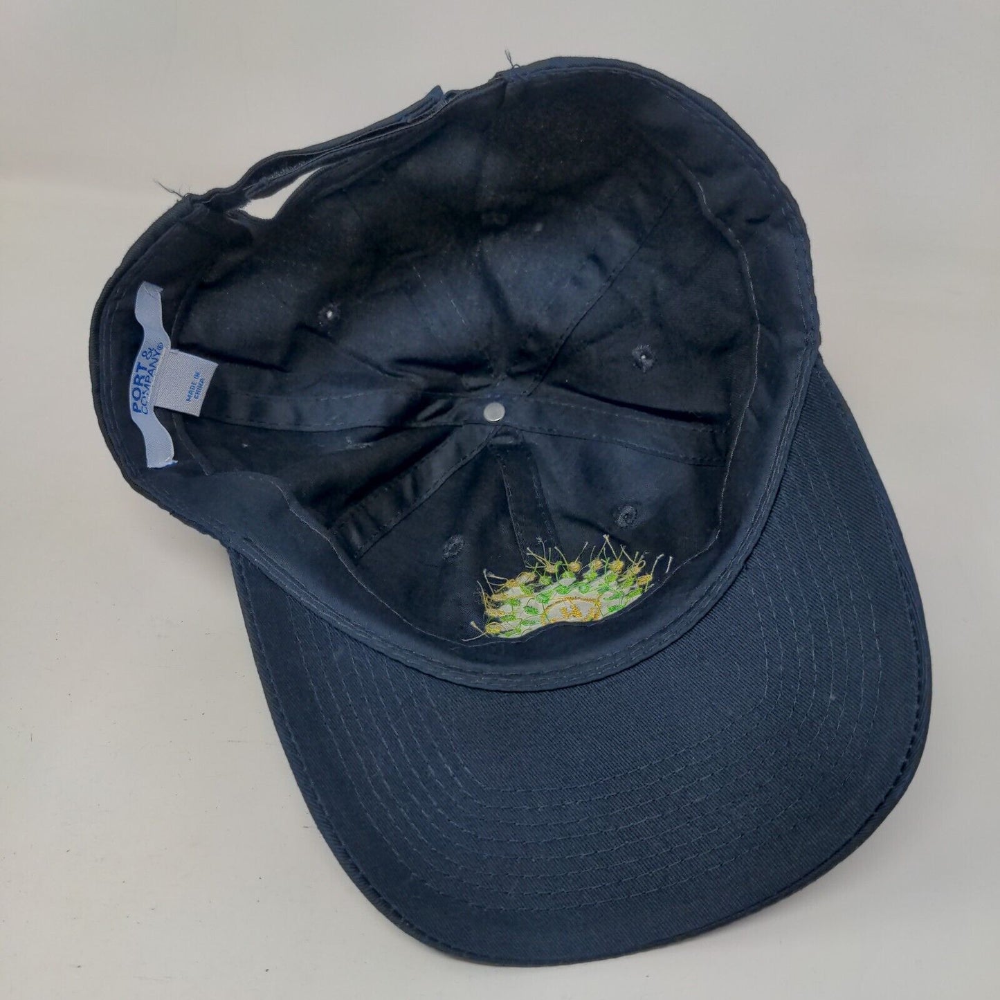 Trulieve Strapback Hat Blue One Size Embroidered Solid Port & Company