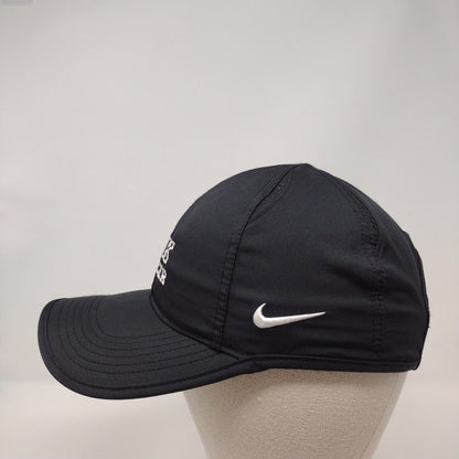 BK Soccer Strapback Hat Black OSFM Embroidered Nike Featherlight
