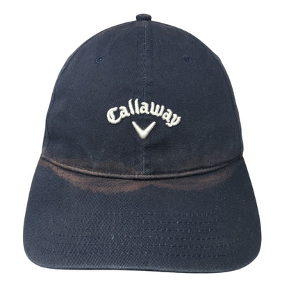 Callaway Slideback Baseball Cap Blue One Size Adjustable Embroidered 6 Panel