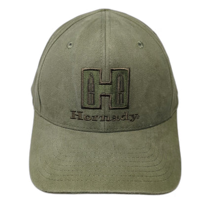 Hornady Baseball Cap Green OSFM Strapback Embroidered Logo Ammunition Ammo Hat