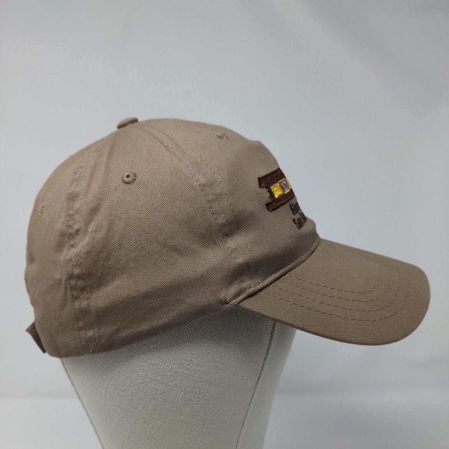 Museum of the San Ramon Valley Strapback Hat Tan OSFA Embroidered