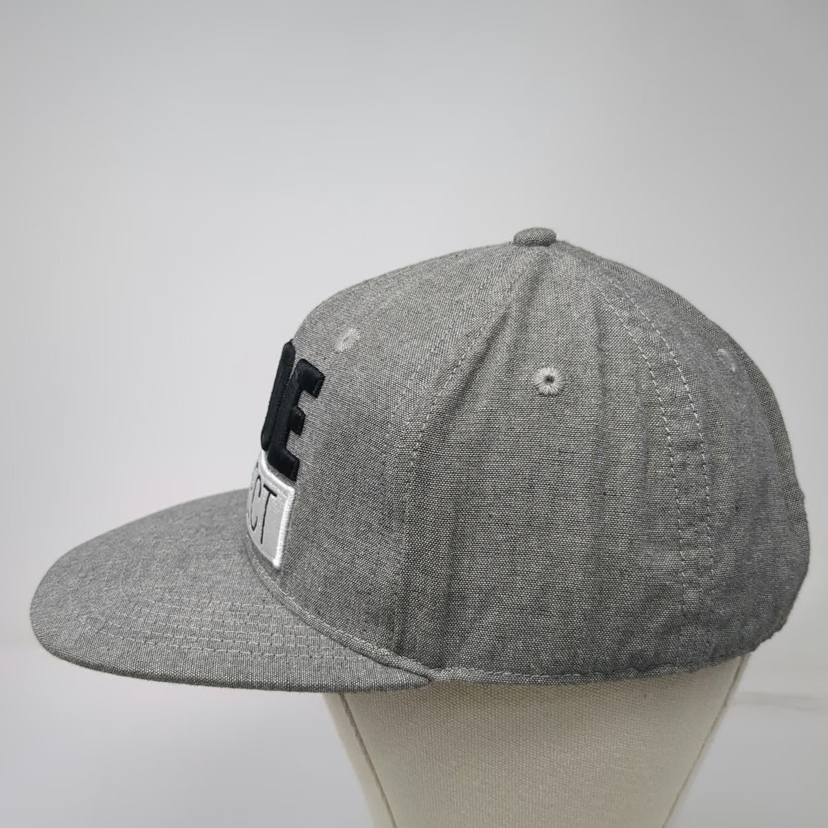 Dude Perfect Snapback Gray One Size Hat 2021 Tour Flat Brim Printed Undervisor
