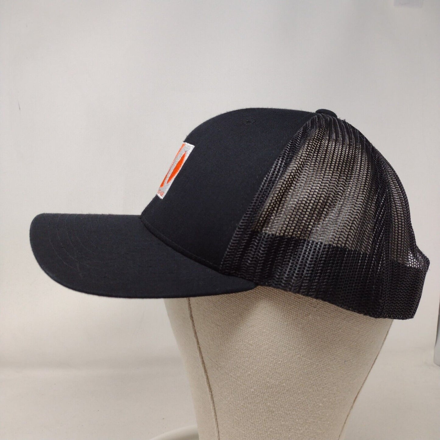 InPhone Snapback Mesh Back Trucker Hat Black OSFA Embroidered Yupoong