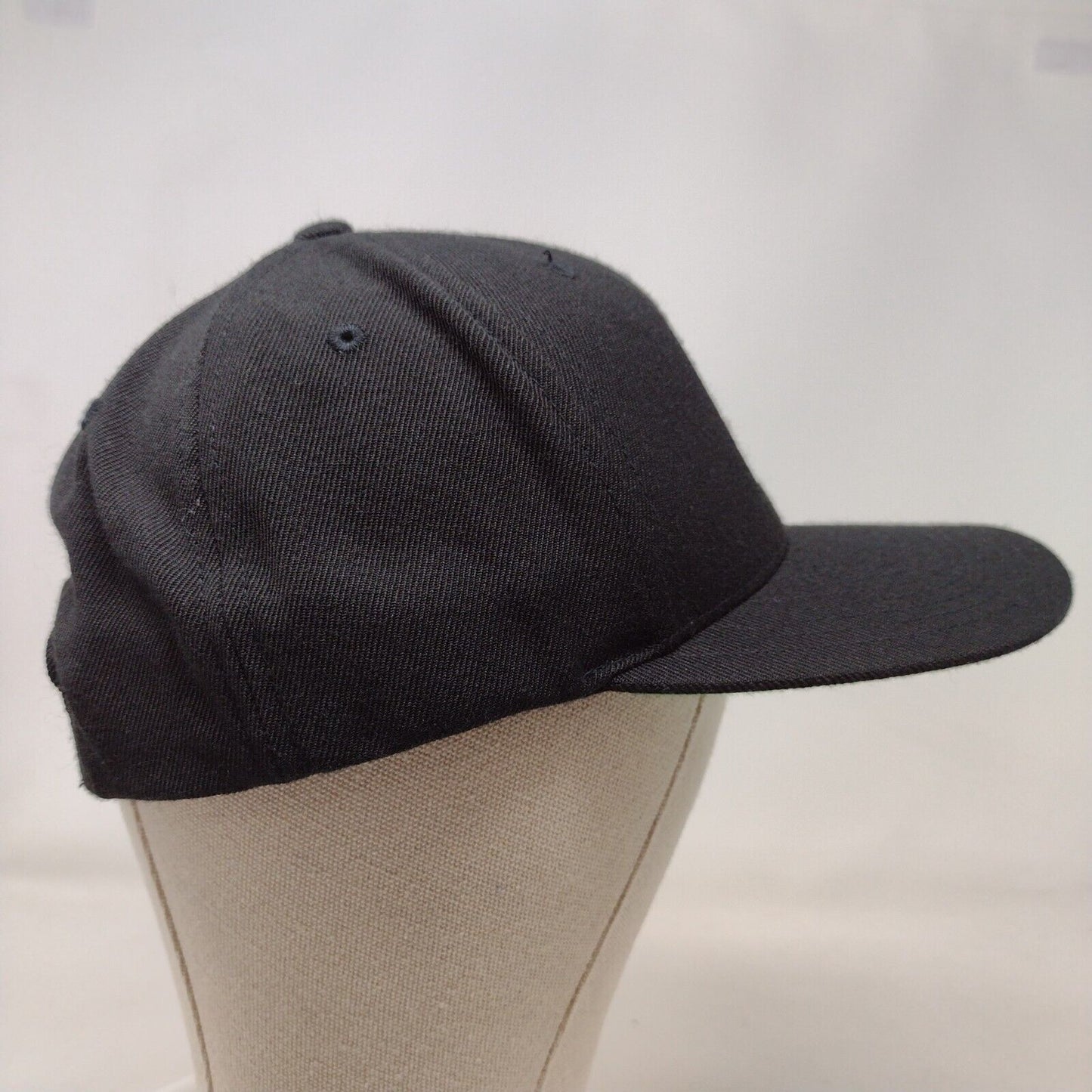 The Classics Yupoong Snapback Hat Black OSFA Embroidered Monogram