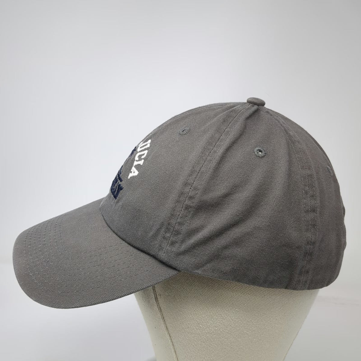 Fahrenheit Baseball Cap Gray One Size Saint Lucia Caribbean Palm Tree Cotton Hat