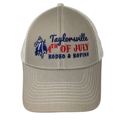 Taylorsville 4th Of July Rodeo & Roping Trucker Hat Brown OS Adjustable Mesh