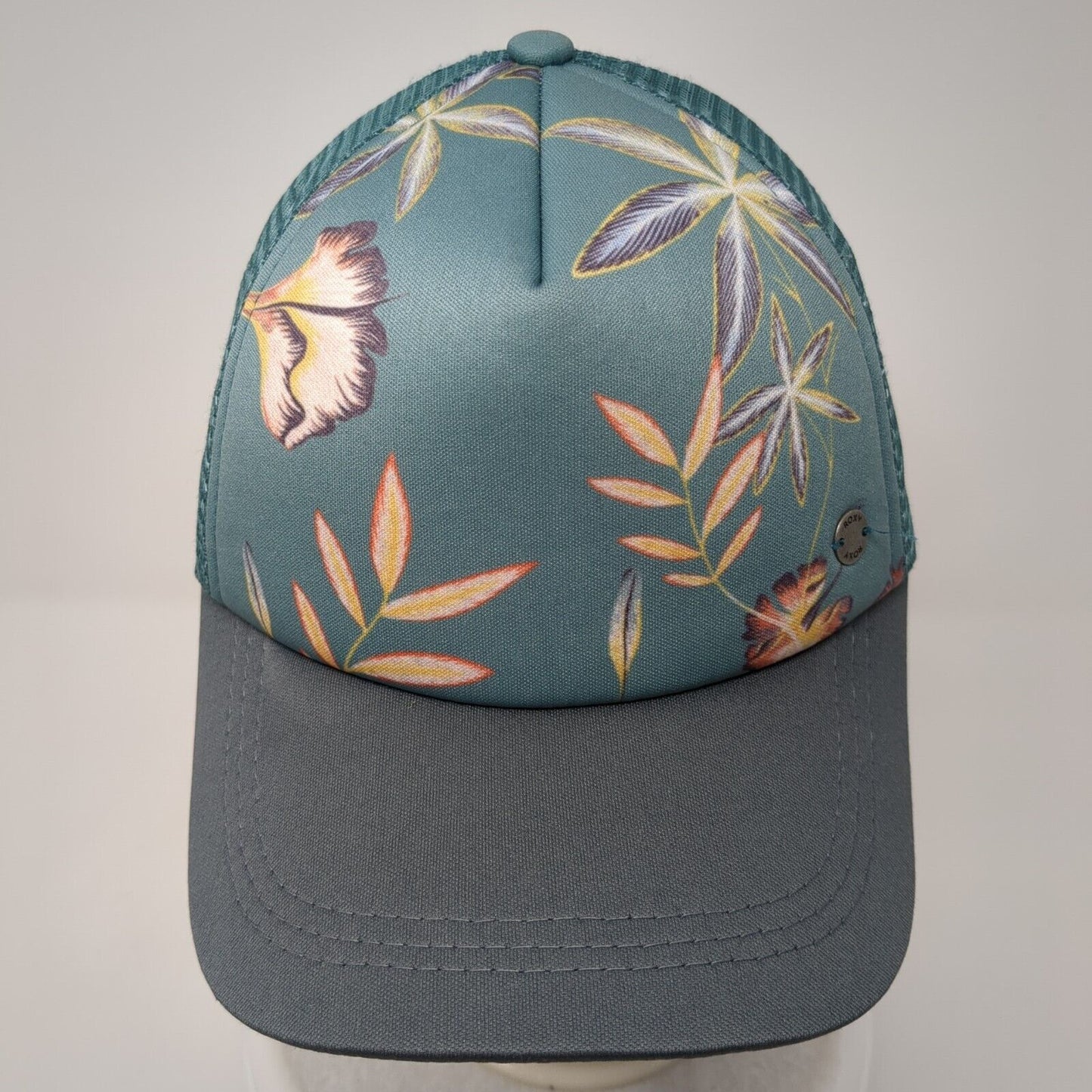 Roxy Snapback Trucker Hat Multicolor OSFA Floral Mesh Back Adjustable