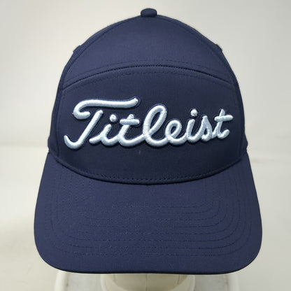 Titleist Snapback Blue One Size Hat 5 Panel Performance Polyester Script Logo