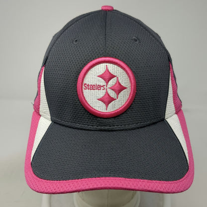 Pittsburgh Steelers NFL New Era Hat Gray Pink White M Breast Cancer Awareness